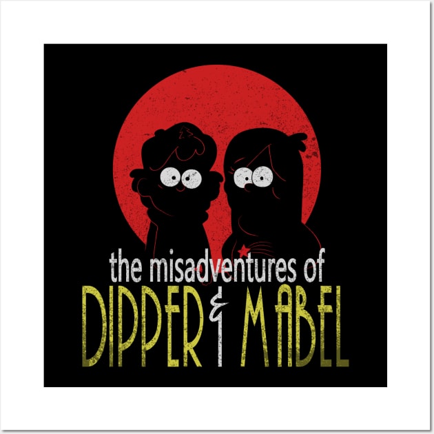 The Misadventures of Dipper and Mabel Wall Art by Retro Meowster